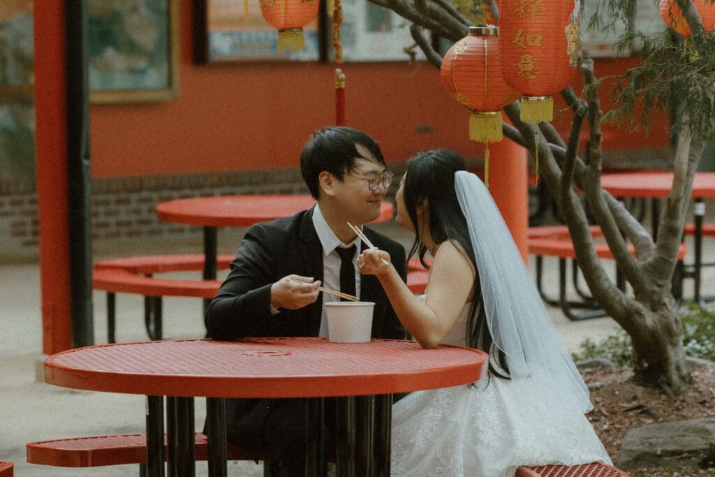 A Millennium Gate Museum & China town engagement session in Atlanta, Ga.