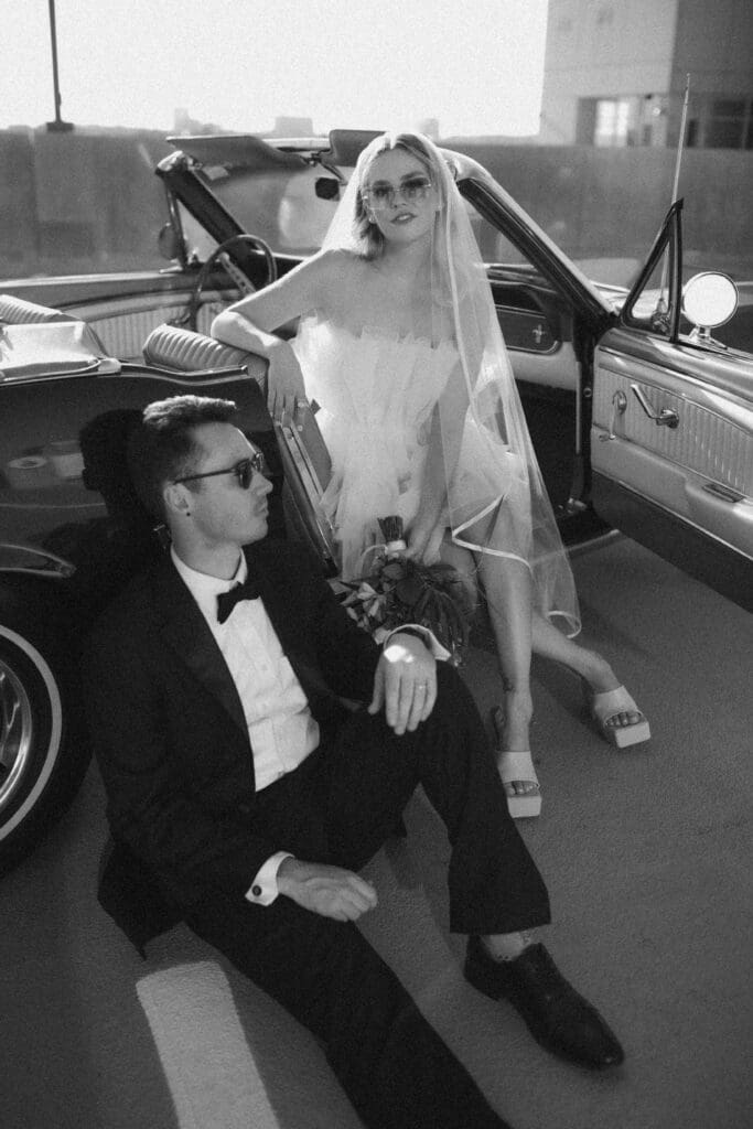 Classic car engagement