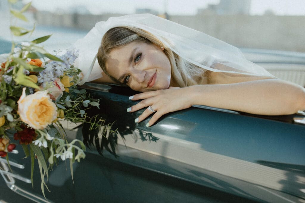 Classic car engagement