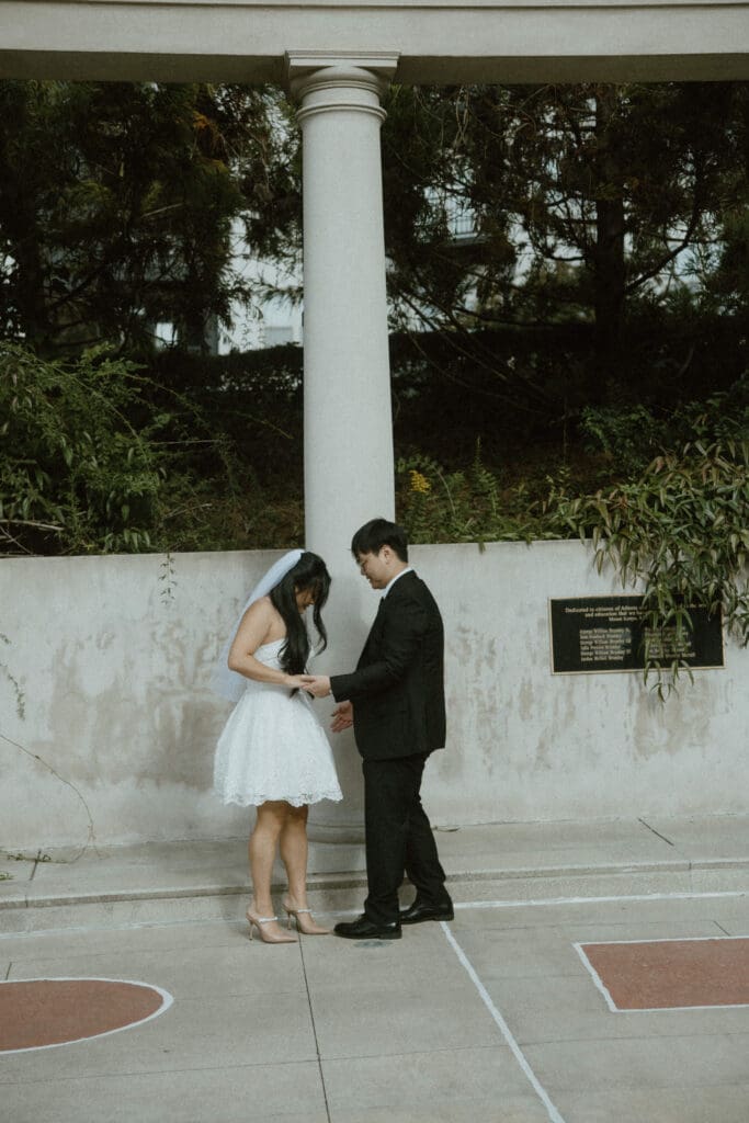 A Millennium Gate Museum & China town engagement session in Atlanta, Ga.