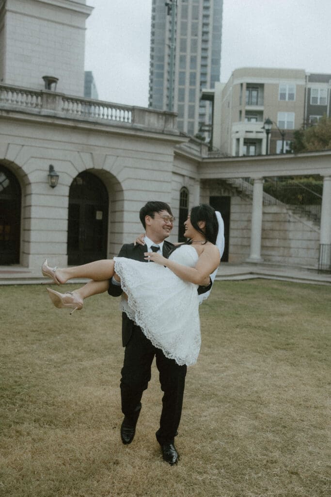 A Millennium Gate Museum & China town engagement session in Atlanta, Ga.