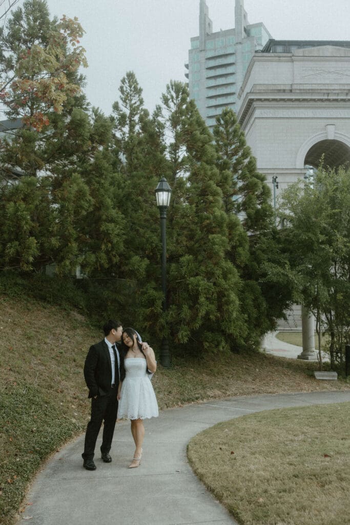 A Millennium Gate Museum & China town engagement session in Atlanta, Ga.