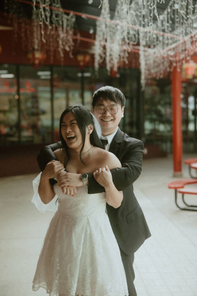 A Millennium Gate Museum & China town engagement session in Atlanta, Ga.