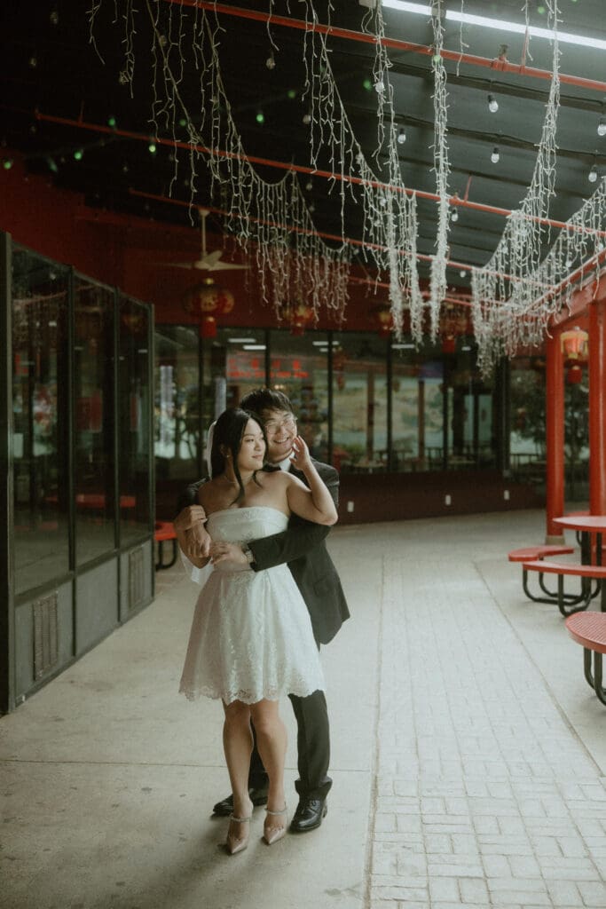 A Millennium Gate Museum & China town engagement session in Atlanta, Ga.