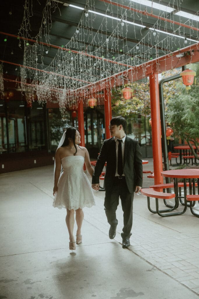 A Millennium Gate Museum & China town engagement session in Atlanta, Ga.