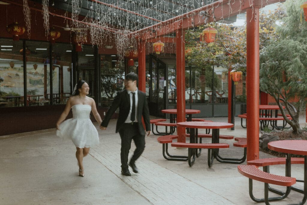 A Millennium Gate Museum & China town engagement session in Atlanta, Ga.