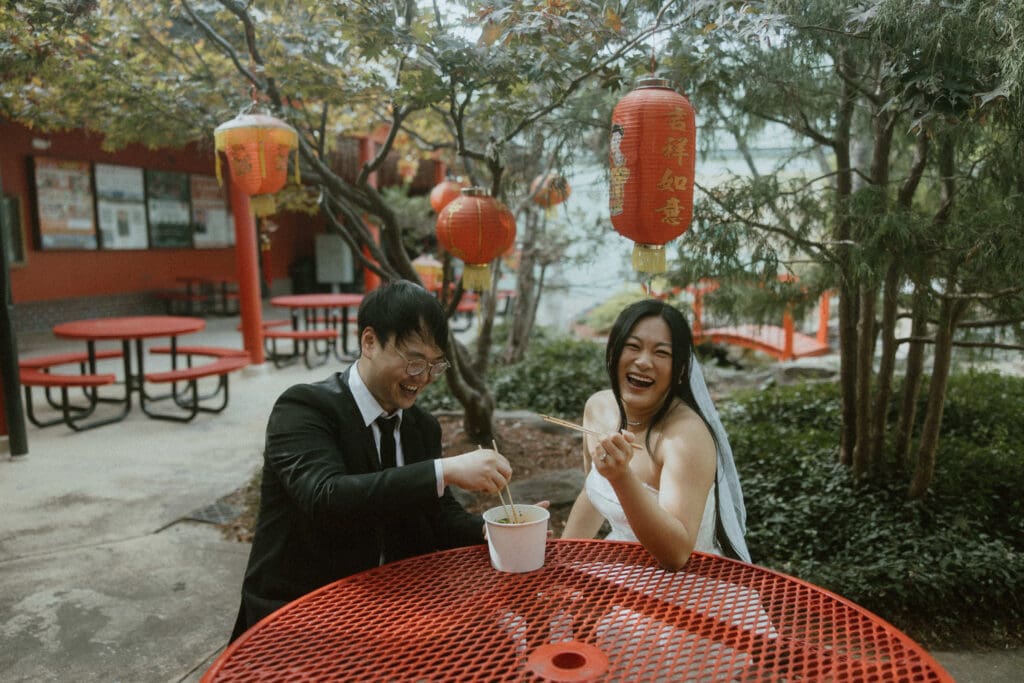 A Millennium Gate Museum & China town engagement session in Atlanta, Ga.