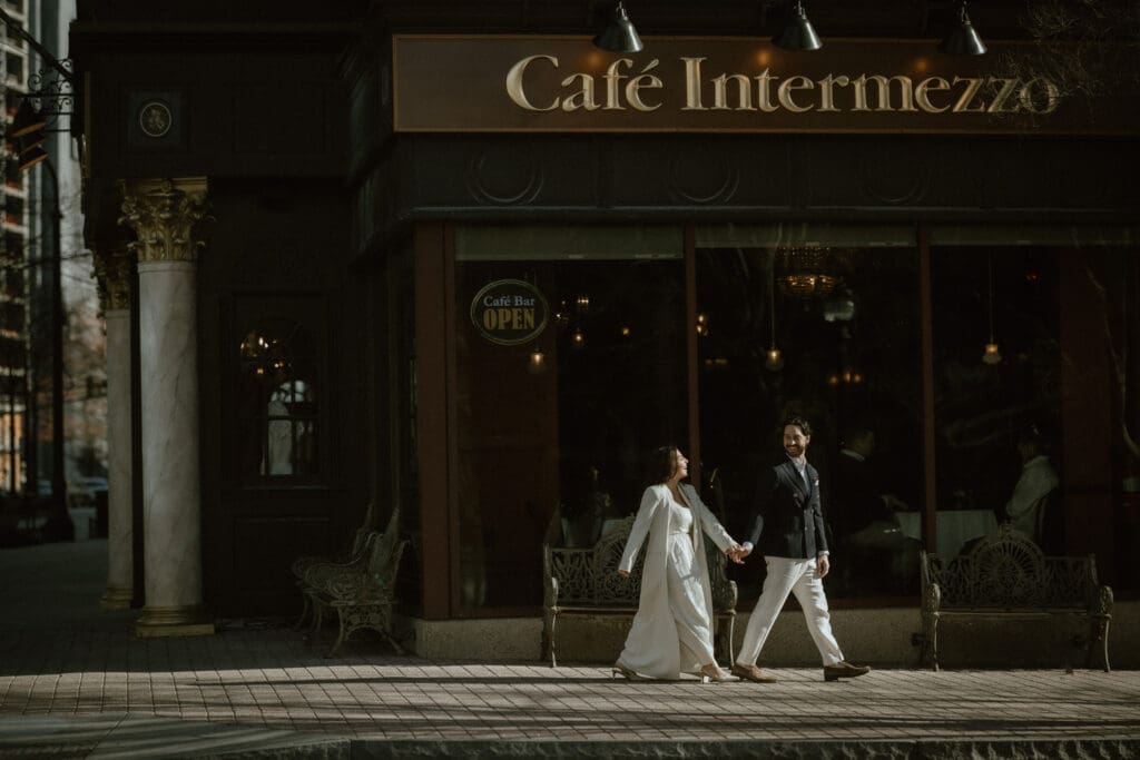 Cafe Intermezzo Engagement Photos