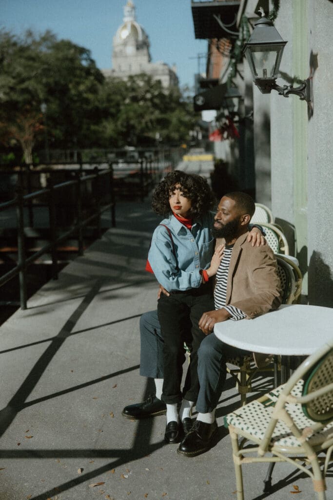 Downtown Savannah Engagement Photos